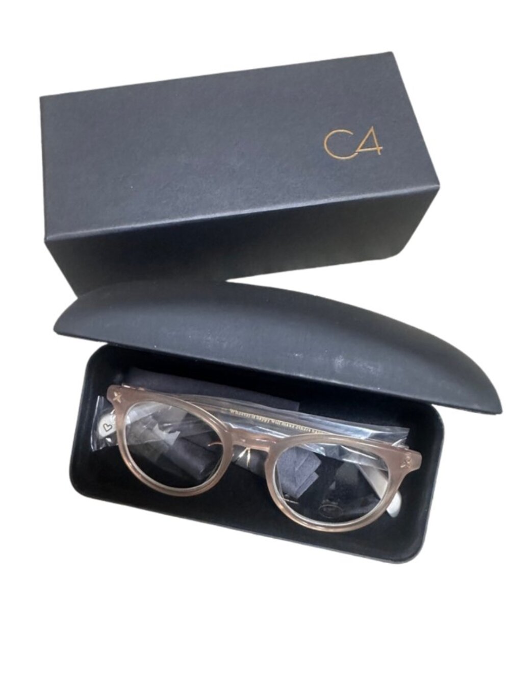 NEW C4 Lily - C4 X Susie Wall - Crystal Pink Grey Readers Glasses - +2.50